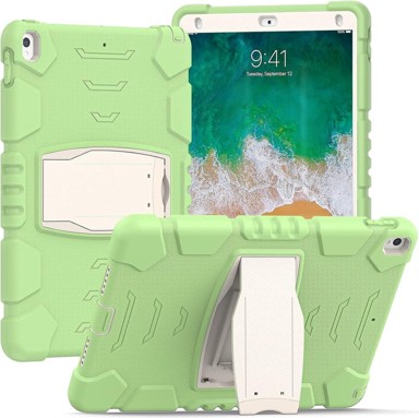 NIKCORP Oklopna maska za iPad 6 / iPad Air 2 9,7" s ugrađenim stalkom, zelena